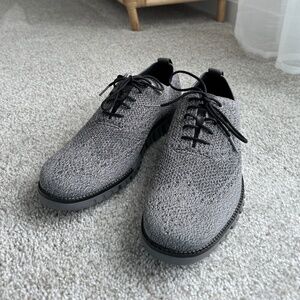 Cole Haan Men Zerogrand Stitchlite Wingtip Oxford Dark Pavement Dress Shoes